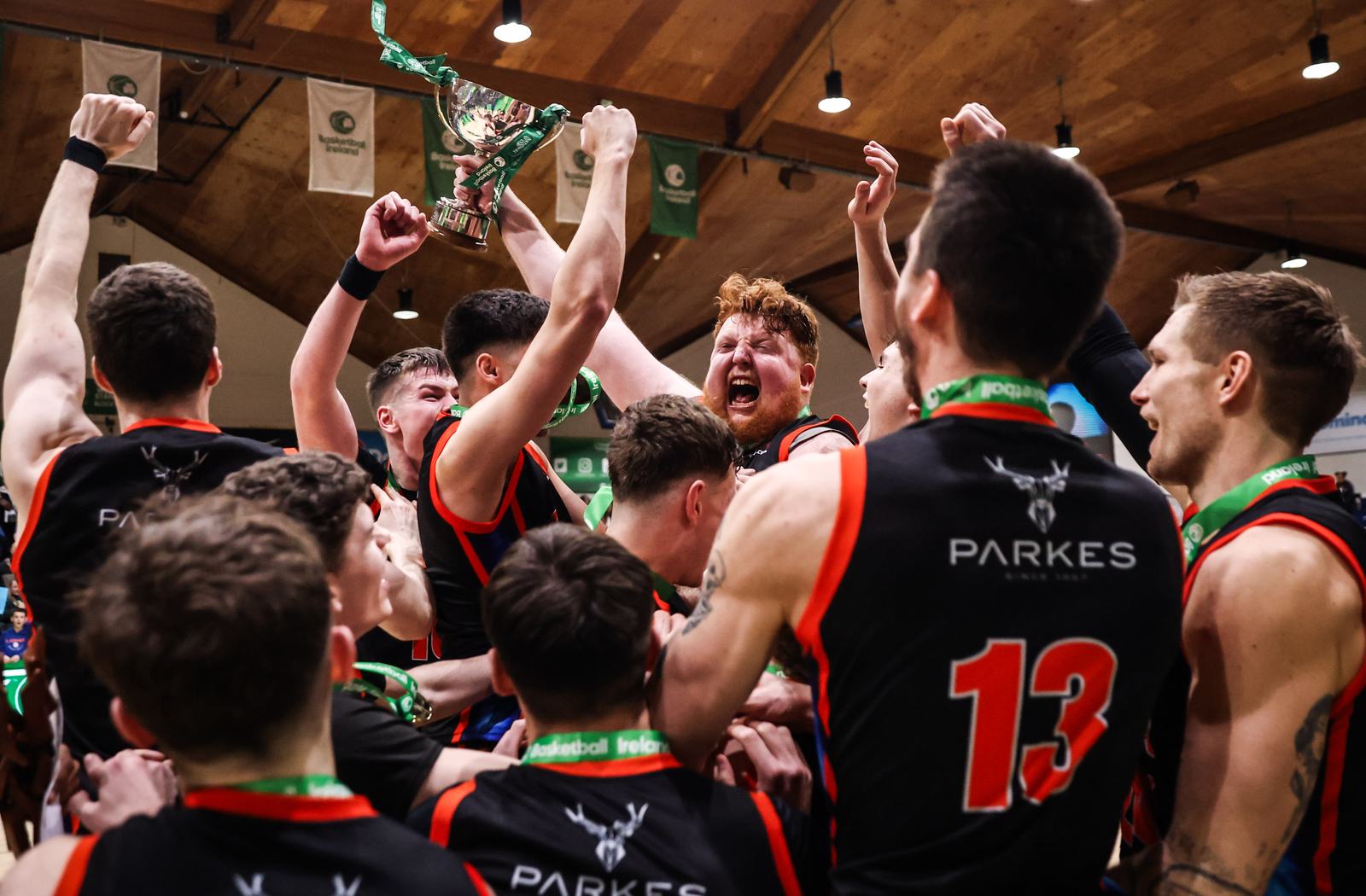 Eagles celebrating the cup final win