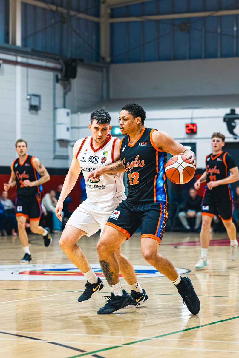 Aaron Rhooms drives past a Ballincollig defender