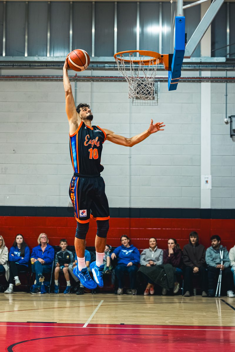 Aleksandar Kovacevic lays the ball in